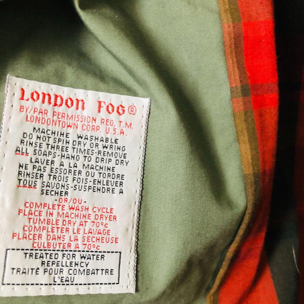 Vintage London Fog Water Repellent Trench Rain Coat - Picture 15 of 16